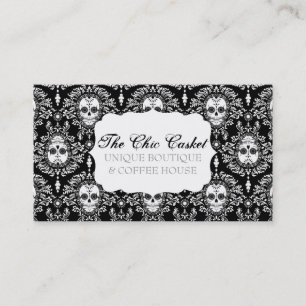 Tarjeta De Visita Damasco muerto - personalizado elegante Bizcards