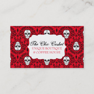 Tarjeta De Visita Damasco muerto - personalizado elegante Bizcards
