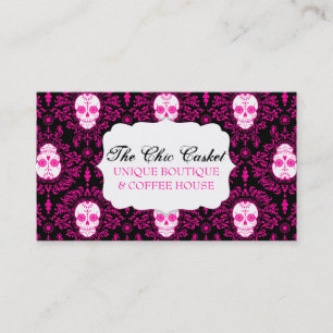 Tarjeta De Visita Damasco muerto - personalizado elegante Bizcards