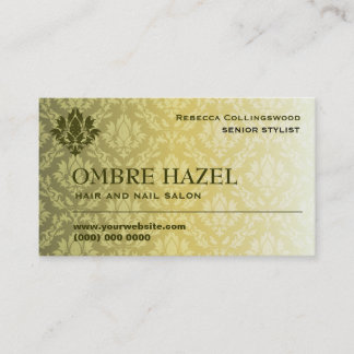 Tarjeta De Visita Damasco pardo de Ombre