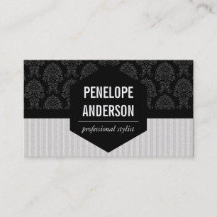 Tarjeta De Visita Damasco y franjas