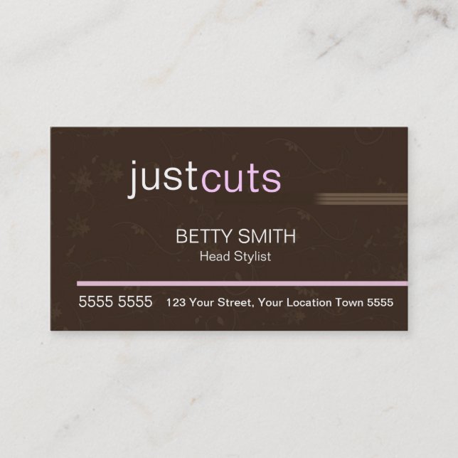 Tarjeta De Visita Damask Business Card (Anverso)