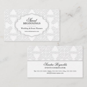 Tarjeta De Visita Damask Elegante