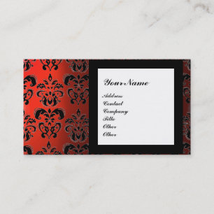 Tarjeta De Visita DAMASK GEM STONE MONOGRAM,2 topaz ,violet