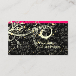 Tarjeta De Visita Damask + swift Diseñador de vestuario
