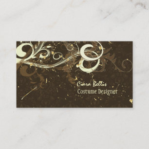 Tarjeta De Visita Damask + swift Diseñador de vestuario