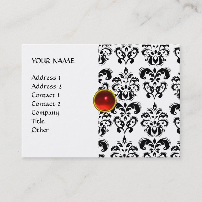 TARJETA DE VISITA DAMASK THREEGEM (Anverso)