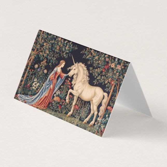 Tarjeta De Visita Dame à la licorne (Anverso)