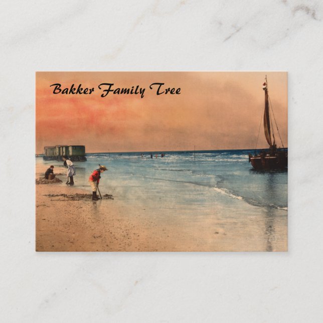 Tarjeta De Visita Damesbaden, Scheveningen, Holanda (Anverso)