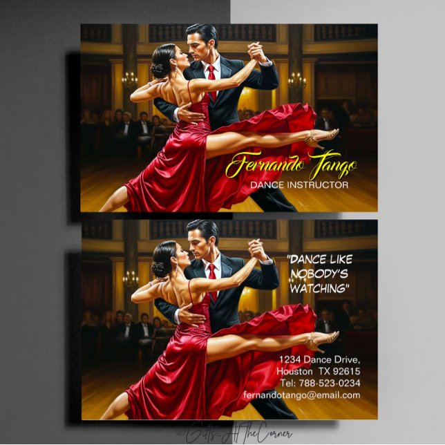 Tarjeta De Visita Dance Instructor  (Subido por el creador)