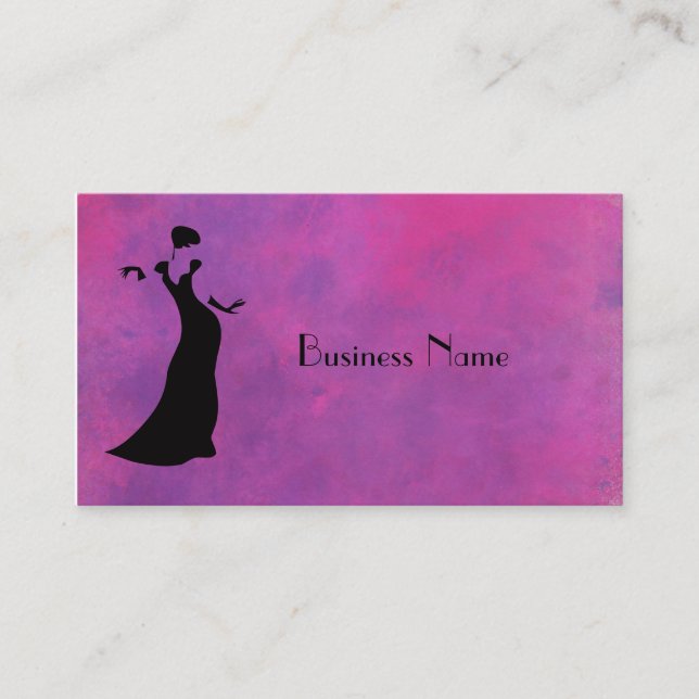 Tarjeta De Visita Dancer Silhouette (Anverso)