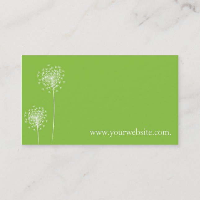 Tarjeta De Visita Dandelion card (Reverso)