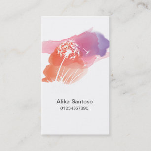 Tarjeta De Visita Dandelion Flower
