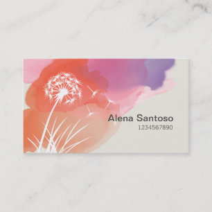 Tarjeta De Visita Dandelion Flower