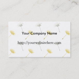 Tarjeta De Visita Dandelion Flowers