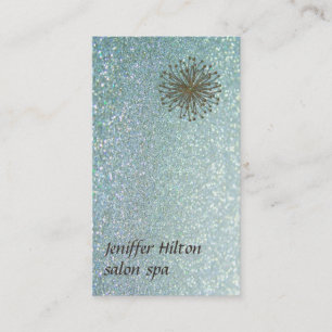 Tarjeta De Visita Dandelion glamorosa purpurinoso profesional