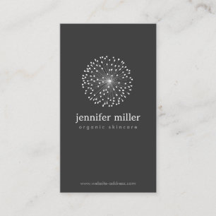 Tarjeta De Visita DANDELION STARBURST LOGO II en GRIS OSCURO