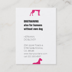 Tarjeta De Visita Daneses Gigantes divididos