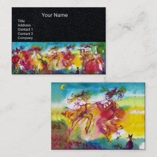 Tarjeta De Visita Danza de la mascarada de la NOCHE del CARNAVAL,