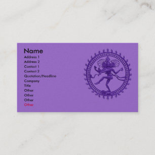 Tarjeta De Visita Danza de Shiva