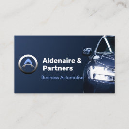 Tarjeta De Visita Dark Blue Modern Business Card