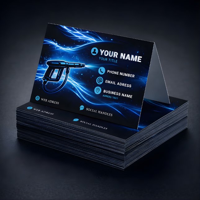 Tarjeta De Visita Dark Galaxy Residential Pressure Washing (Subido por el creador)