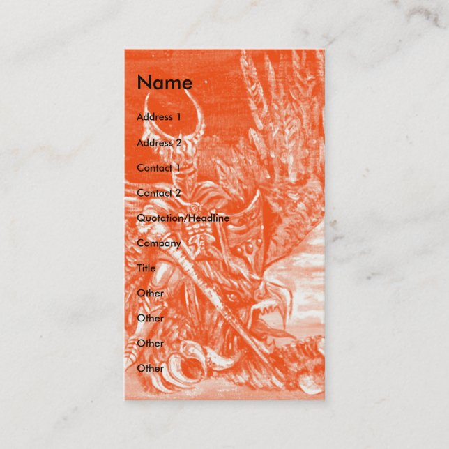 TARJETA DE VISITA DARK KNIGHT (Anverso)