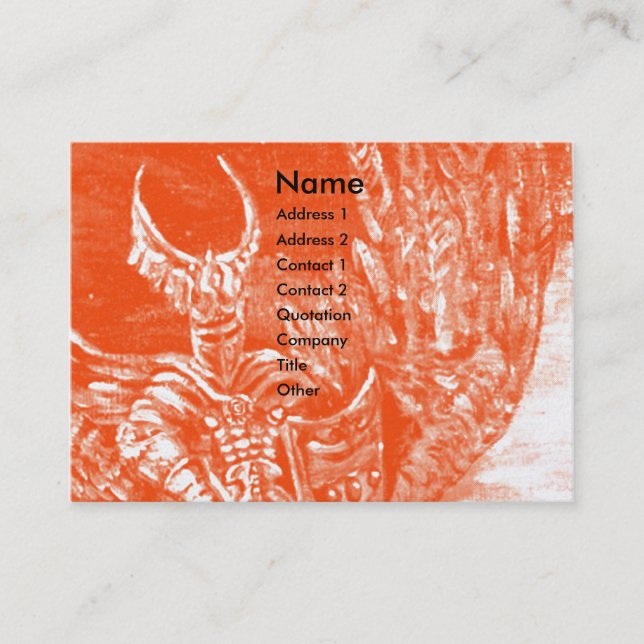 Tarjeta De Visita DARK KNIGHT Pearl Paper (Anverso)