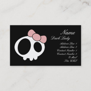 Tarjeta de visita Dark Lady
