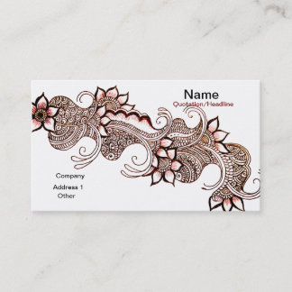 Tarjeta de visita Dark Mehndi