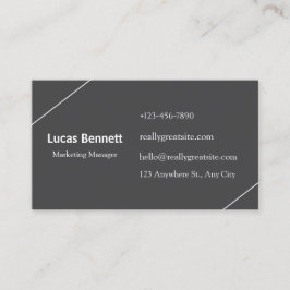 Tarjeta De Visita Dark Modern Business Cards