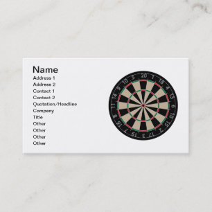 Tarjeta De Visita Dartboard