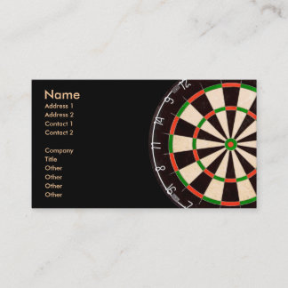 Tarjeta De Visita Darts Board Business Cards (paquete)