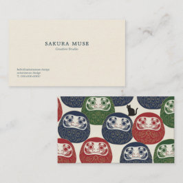 Tarjeta De Visita Daruma & Hidden Cat Business Cards