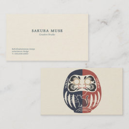 Tarjeta De Visita Daruma & Hidden Cat Business Cards