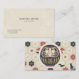 Tarjeta De Visita Daruma & Hidden Cat Business Cards