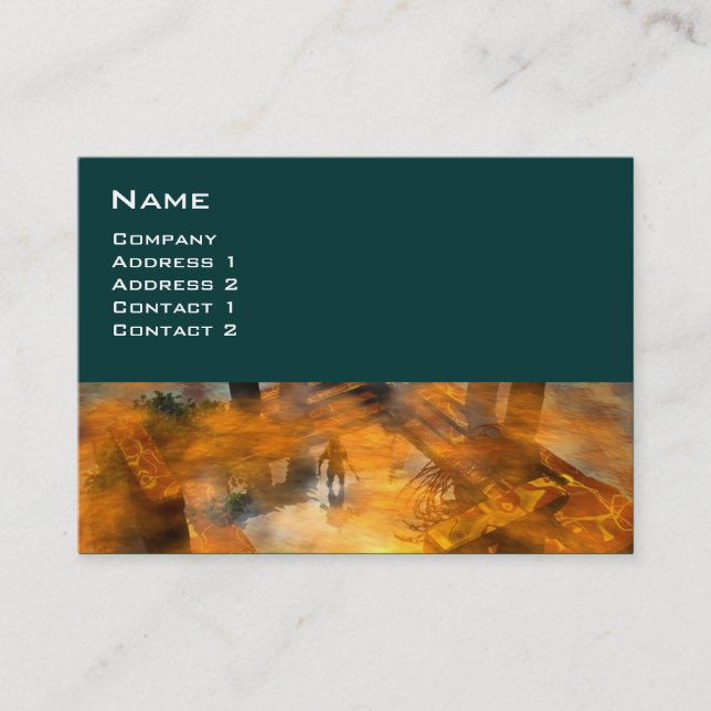 Tarjeta De Visita DAWNING DARK/ ALIEN WORLDS Ficción científica (Anverso)