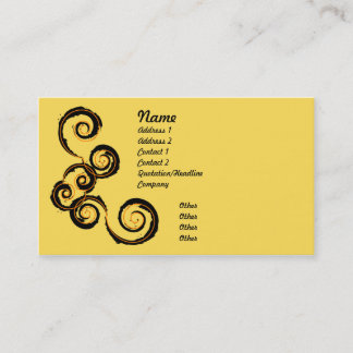Tarjeta De Visita Daystorm - amarillo