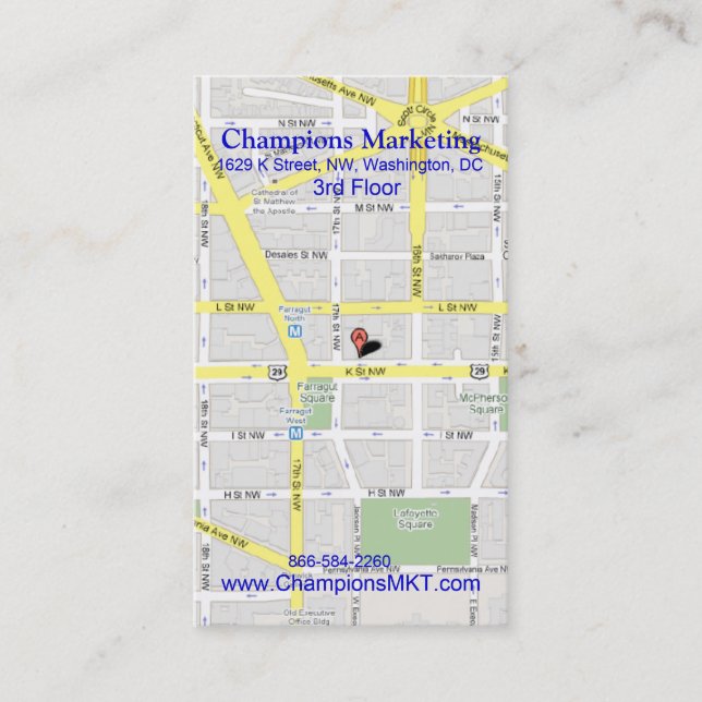 Tarjeta De Visita DC que encuentra los boletos 4 (Anverso)