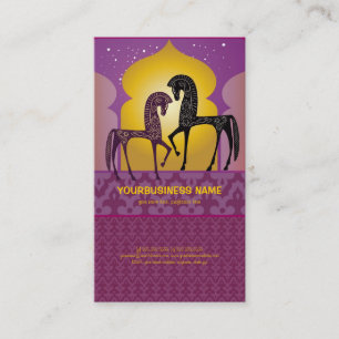 Tarjeta de visita de 1001 noches árabes