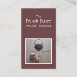 Tarjeta de visita de abastecimiento