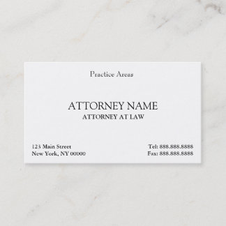 Tarjeta de visita de abogado elegante
