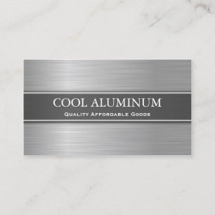 Tarjeta de visita de acero/de aluminio del efecto