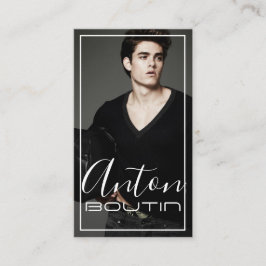 Tarjeta de visita de actor modelo