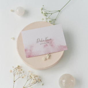 tarjeta de visita de acuarela minimalista y elegan