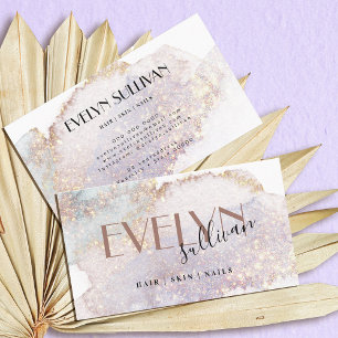 Tarjeta de visita de acuarela Shimmer