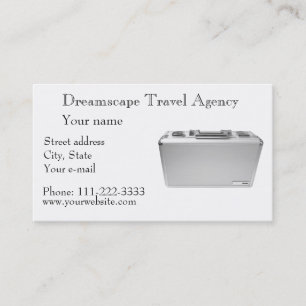 Tarjeta de visita de agencia de viajes