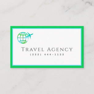 Tarjeta de visita de agente de agencia de viajes m