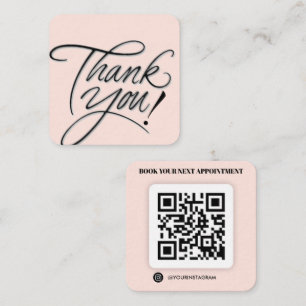 tarjeta de visita de agradecimiento