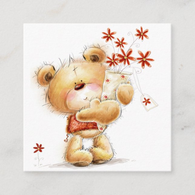 Tarjeta de visita de agradecimiento pequeña (Anverso)